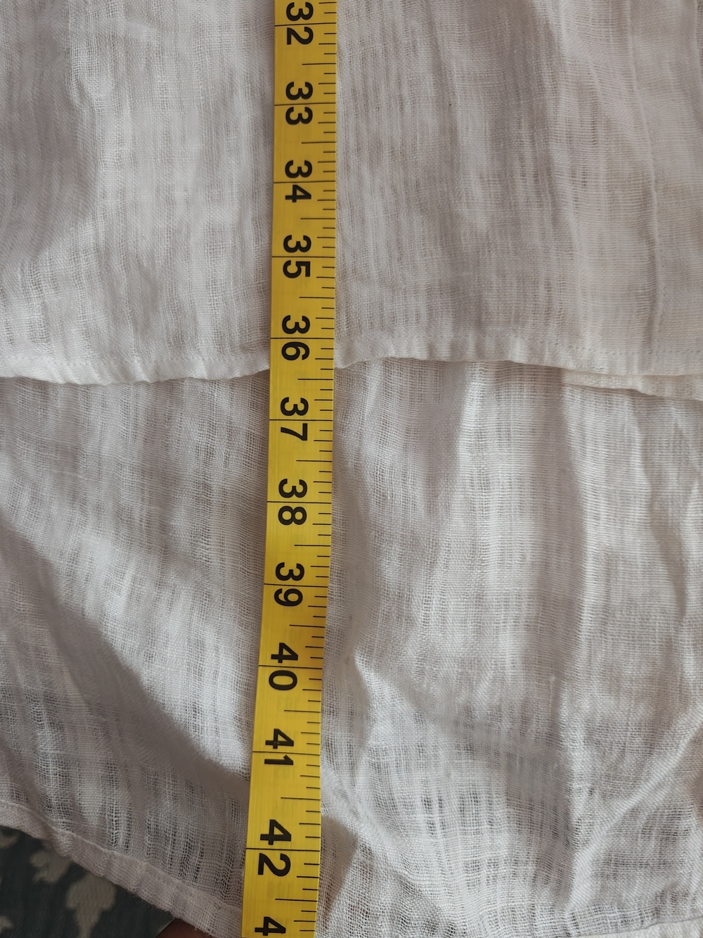 Eileen Fisher Lightweight Textured Linen Top — Natural Cream - Picture 4 of 9